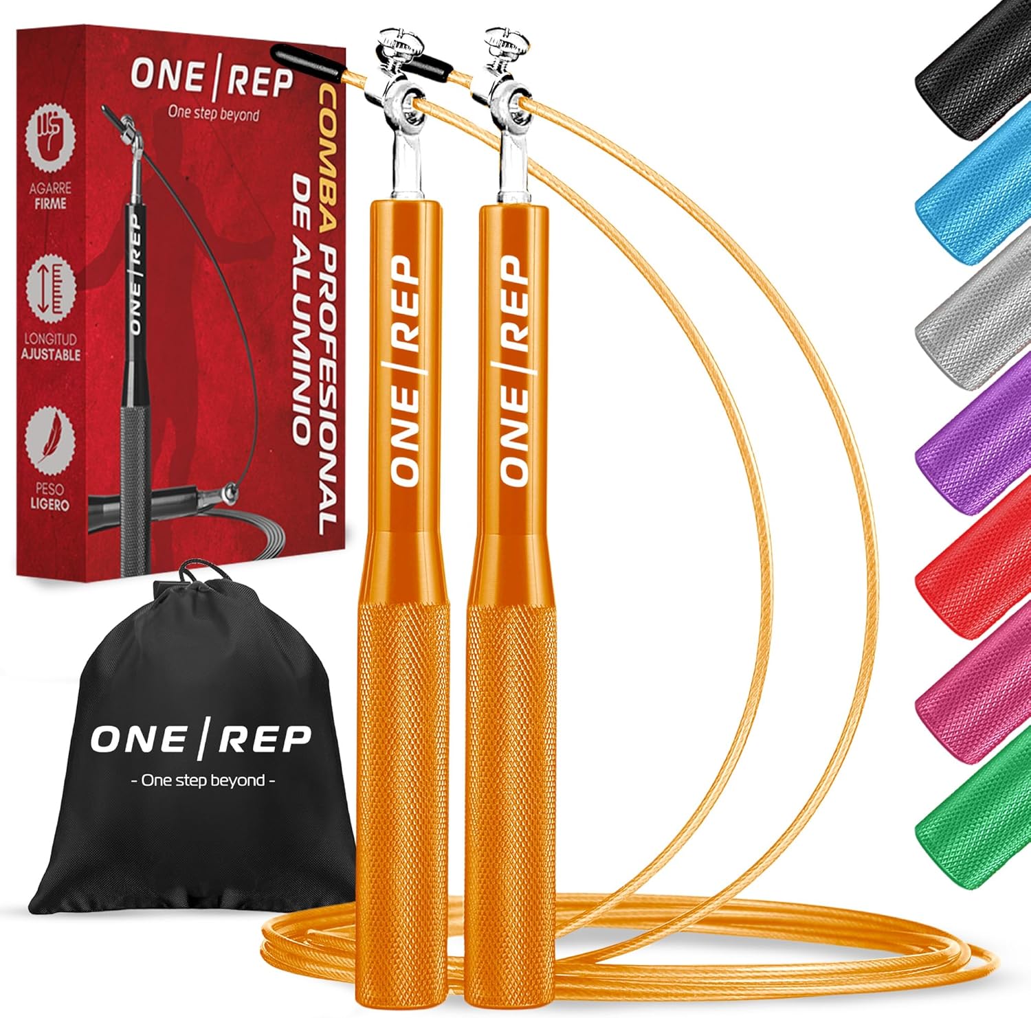 Comba Crossfit Profesional de Aluminio Ajustable – Cuerda de Saltar para Crossfit, Boxeo y Fitness – Jump Rope Ligera y Rápida con Rodamientos 360° Antideslizante