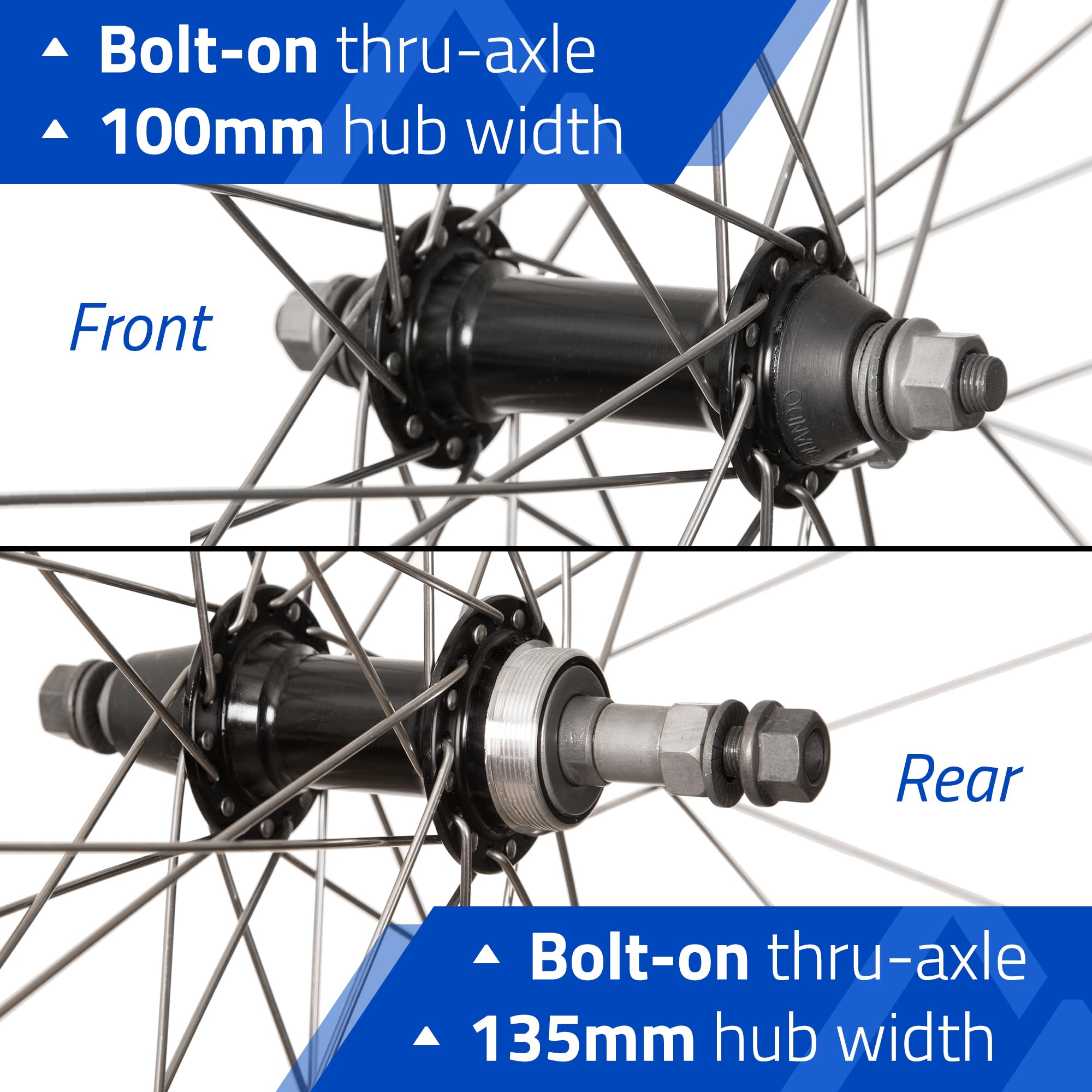 Wheel Set 20 x 1.75 Wheel Master Silver, 36H, BMX 3/8 FW Hub, 14g UCP Spokes