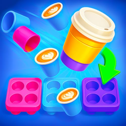 Coffee Block Jam Puzzle Master 3D: Cup Sorting and Matching Brain Challenge Fun Game