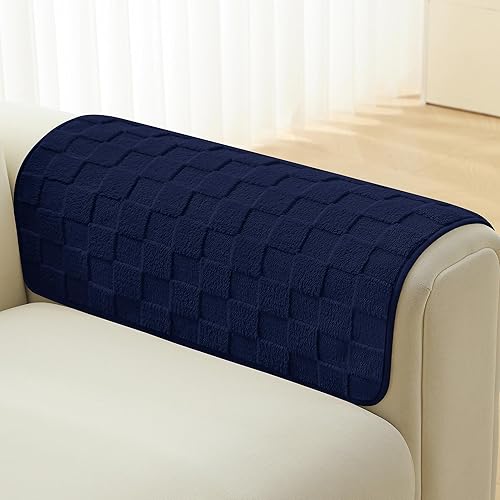 Miniatura 13 de Foxdecor Fundas de sofá para sofá de 3 cojines, aptas para mascotas, divertidas y mullidas fundas para sofá para mascotas, fundas antideslizantes