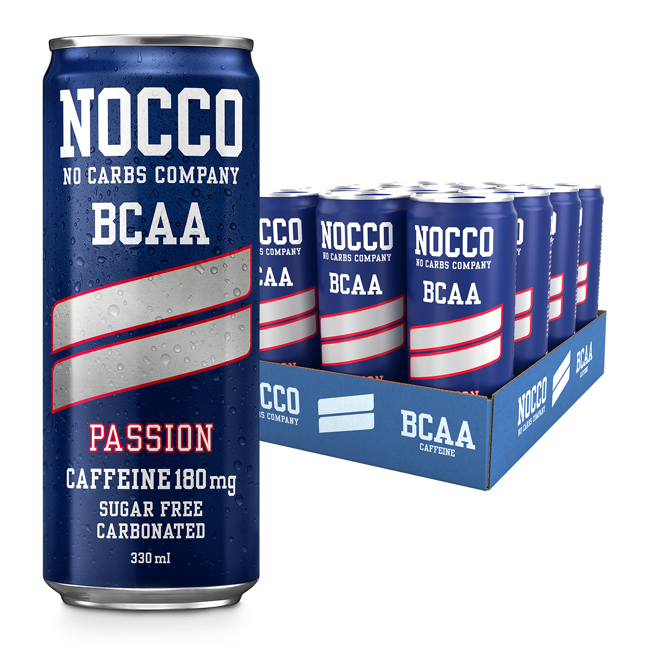 Buy NOCCO Energy Drink BCAA, 180mg Caffeine sugar free drinks enhanced with amino acids and