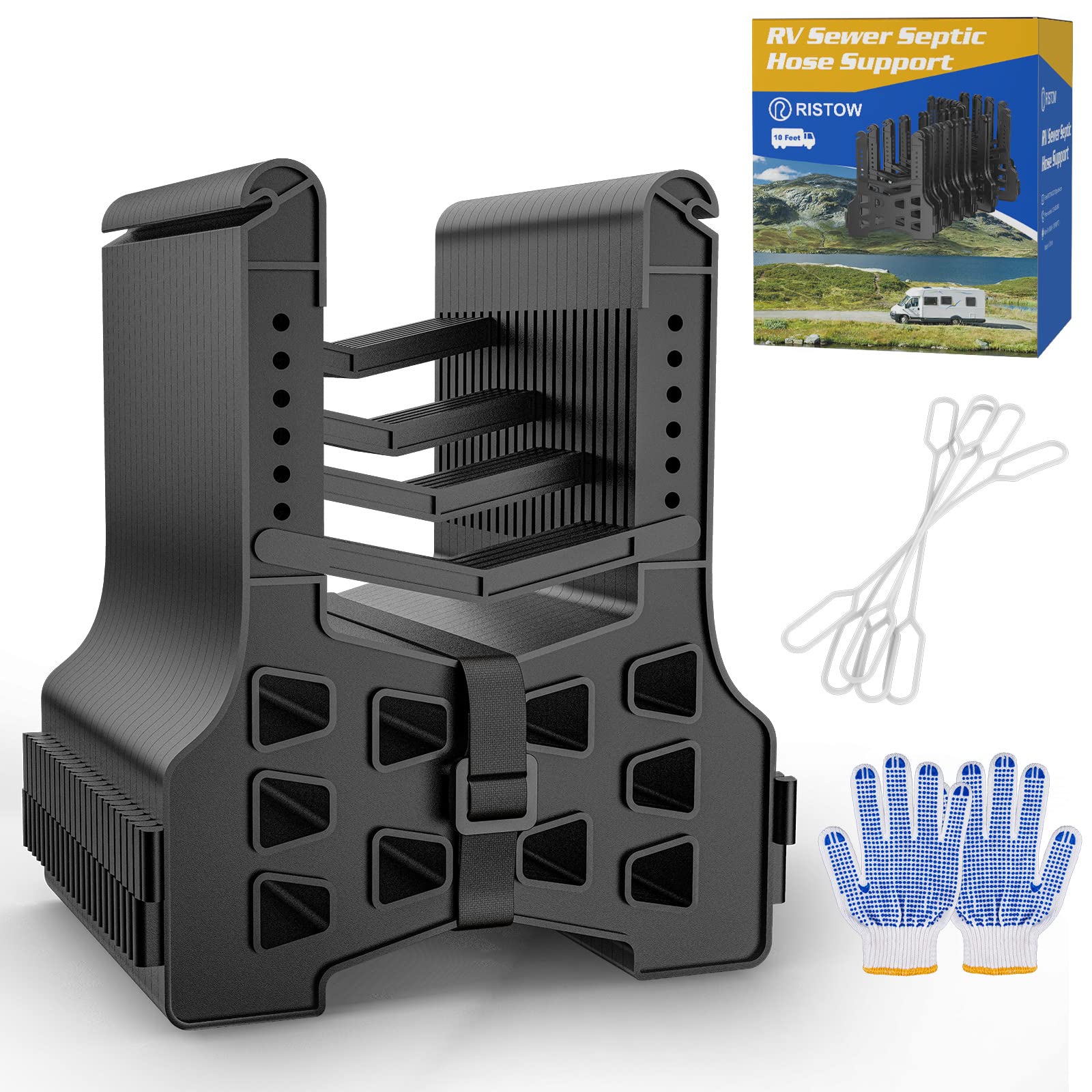 日本製 Camco Rhino Nesting RV Sewer Hose Support Kit Quick and Easy Set