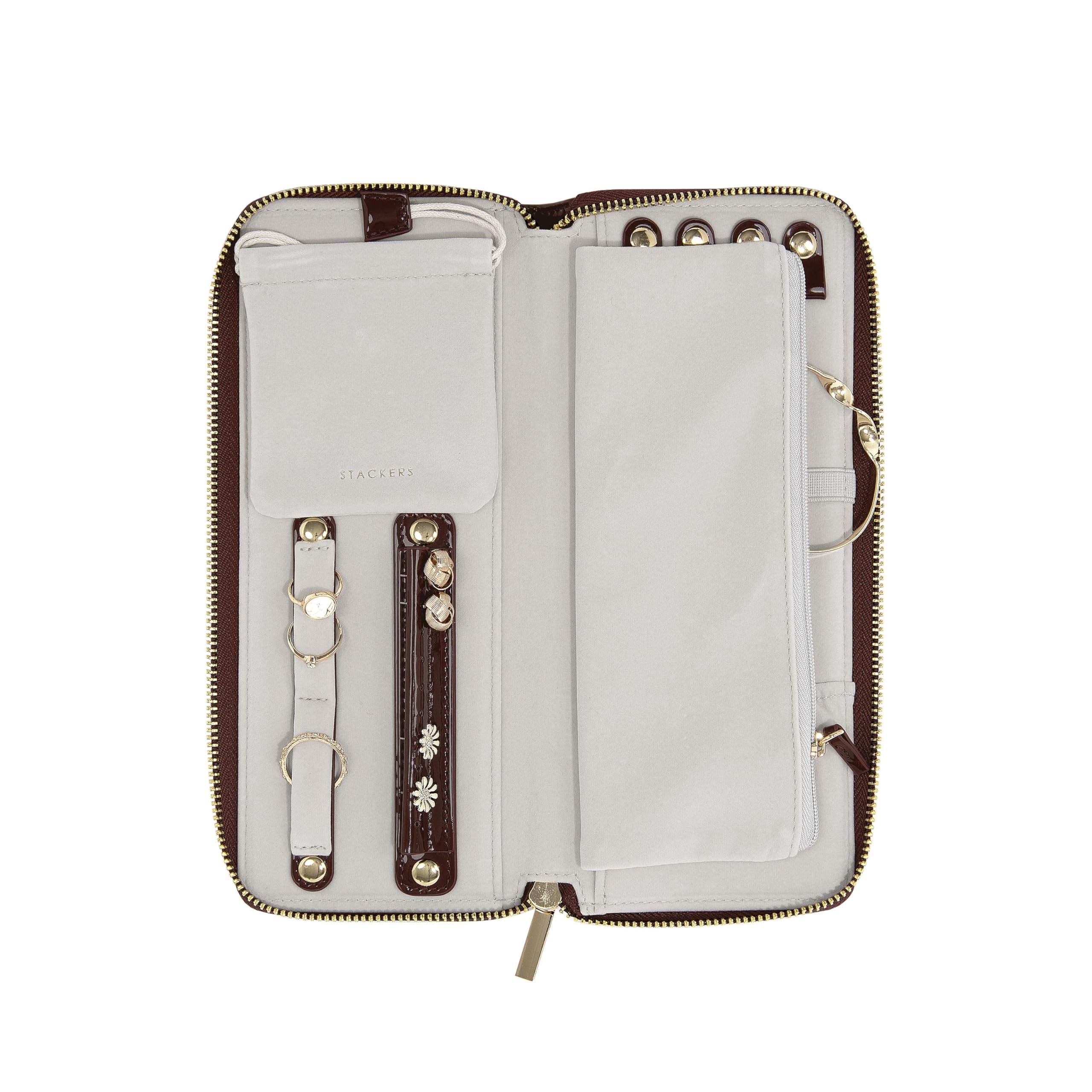 Stackers Patent Cherry Jewellery Roll