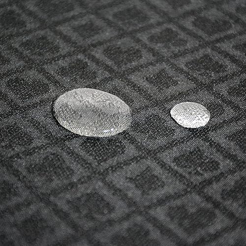 Miniatura 5 de Suited Poker - Mantel de velocidad de 108 x 60 pulgadas, mantel de dos tonos con patrones de corazones de diamantes, palos y palas, a prueba de Negro