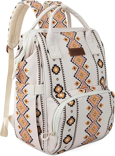 Miniatura 24 de Montana West Wrangler Pañalera Mochila Western Bolsa de bebé, Negro, Tamaño único, Estándar Negro,Azteca-bronceado,Marrón,Camello,Cereza,Marrón