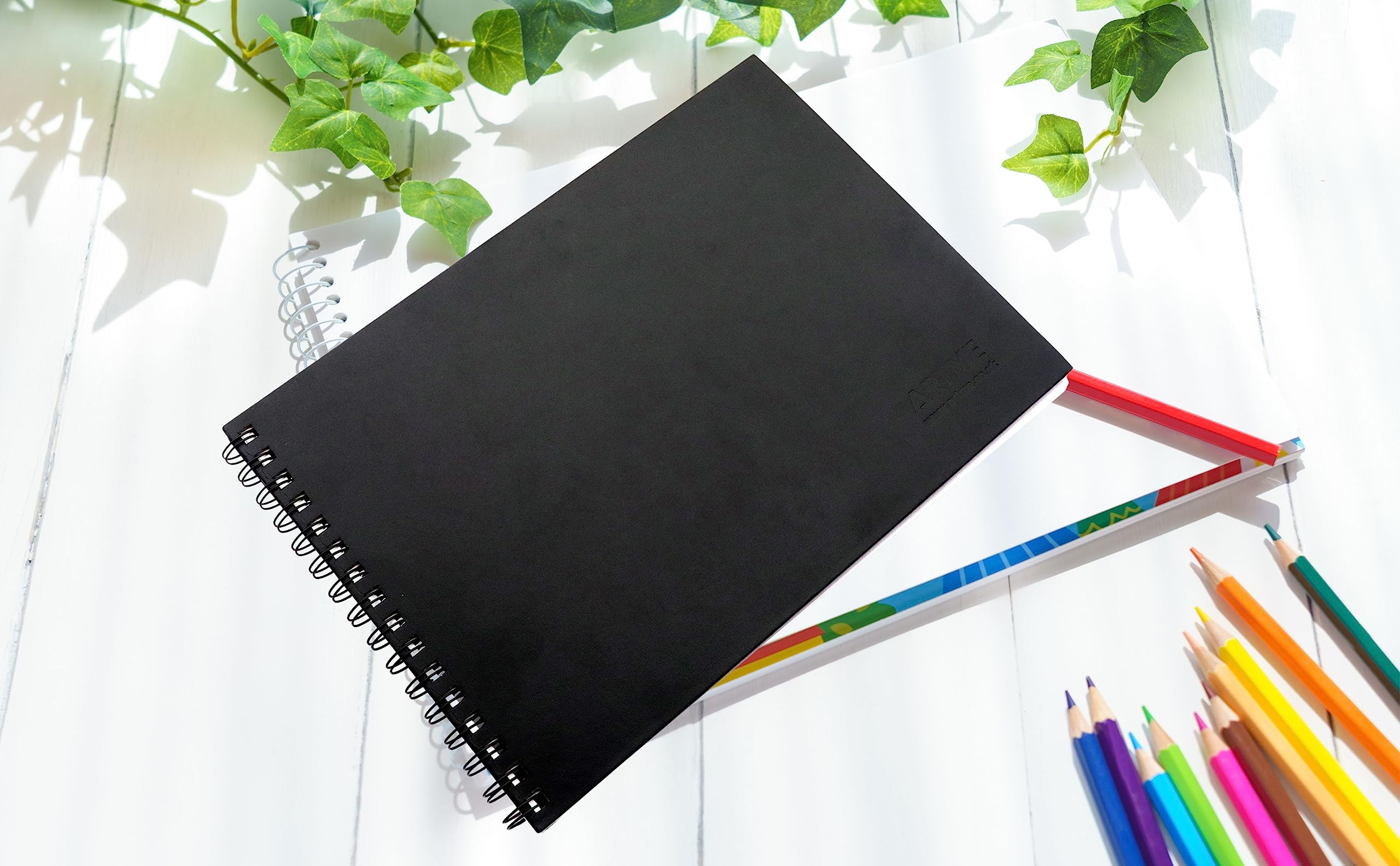 Artme Bloc de bocetos A5, 2 piezas, 30 hojas (160 g/m²), cuaderno de bocetos encuadernado en espiral