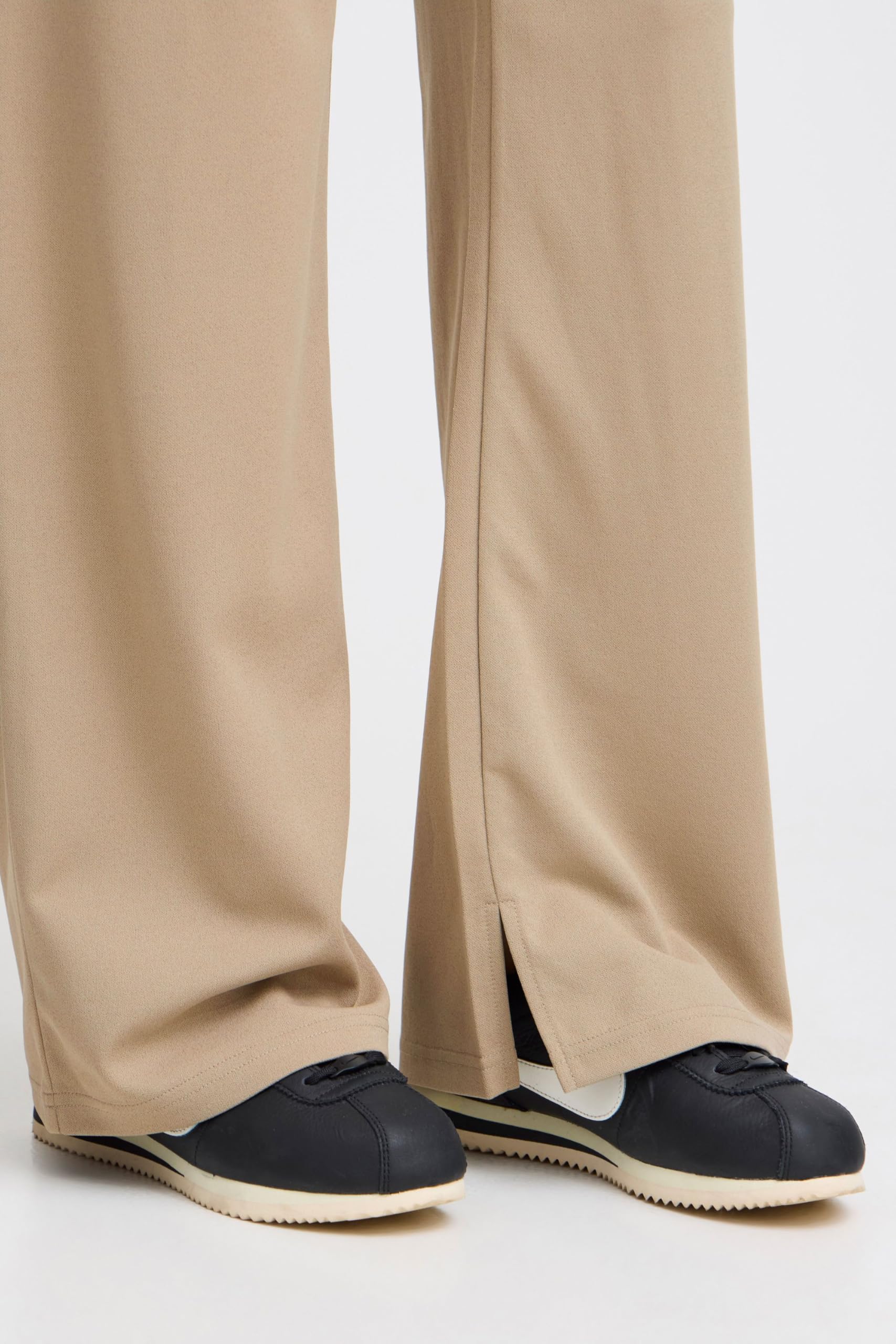 ICHI IHKATINE Damen Hose Stoffhose Pants mit Gummizug Ziernähten Paspeltaschen Regular fit