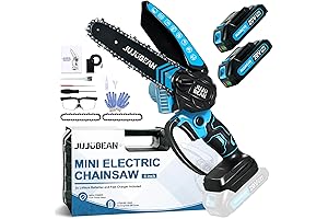 Mini Chainsaw 2024: Rechargeable Chainsaw with Battery and Charger for Effortless Tree...