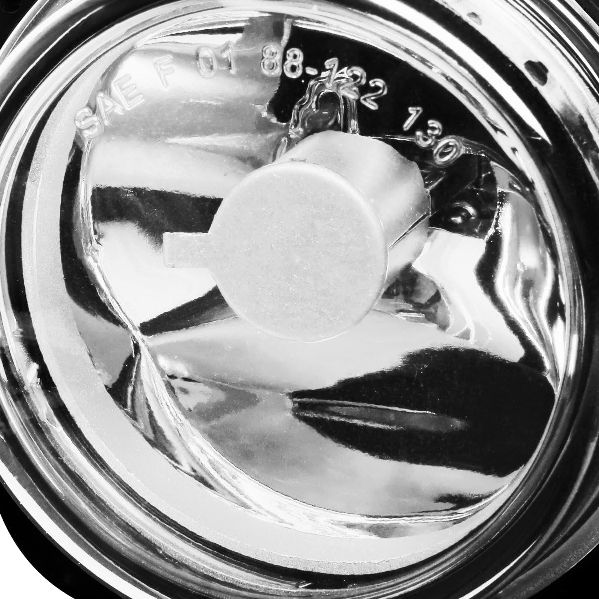 DNA MOTORING FL-ZTL-219-CH Fog Light Driver & Passenger Side Enhance visibility [Compatible with 02-05 Mitsubishi Eclipse / 04-08 Galant]