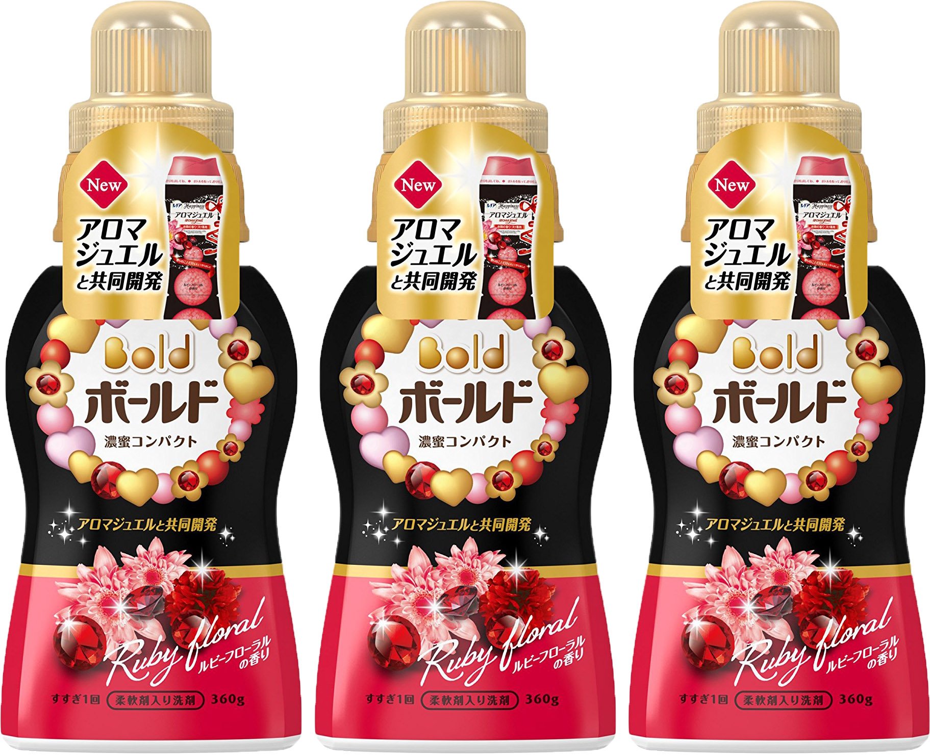 Amazon | ボールド 洗濯洗剤 液体 濃蜜コンパクト ルビーフローラルの