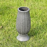 Vista 2 de bocola Jarrón de Cementerio con Punta de Metal -Soporte de Flores para Lápidas con Orificio de Drenaje para Flores Artificiales- Decoraciones