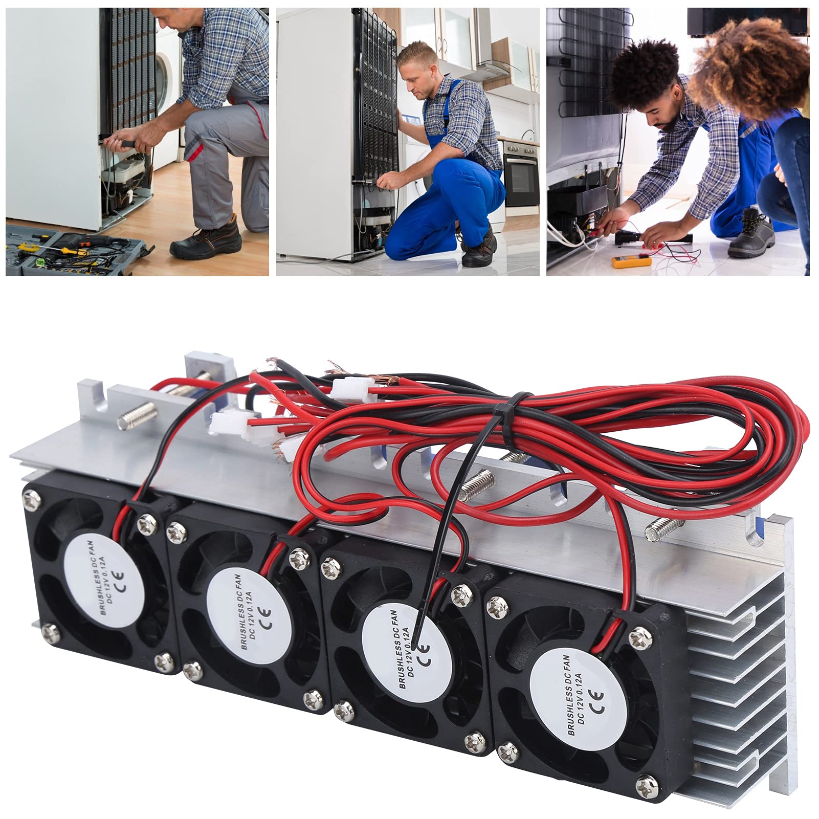 Dispositivo di raffreddamento termoelettrico di raffreddamento a refrigerazione 288W Climatizzatore a semiconduttore Peltier Kit fai da te per appassionati di elettronica