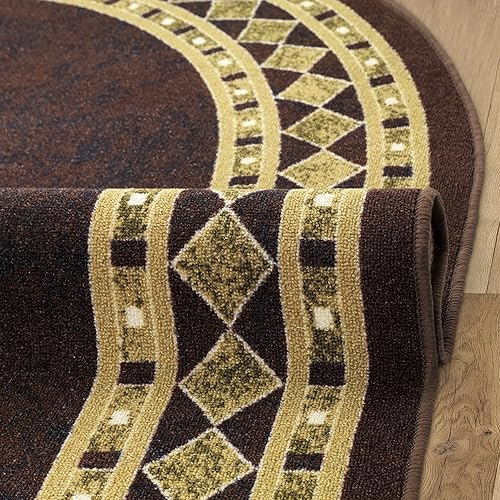 Miniatura 341 de Antep Rugs Alfombras modernas con bordes de 2 x 7 pies antideslizantes (antideslizante) de perfil bajo con parte trasera de goma para interiores