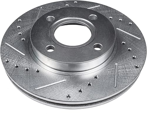 Miniatura 7 de Detroit Axle - Rotores de freno delantero para Honda Civic Insight City Fit Integra EL, frenos de disco perforados y ranurados Rotores de reemplazo