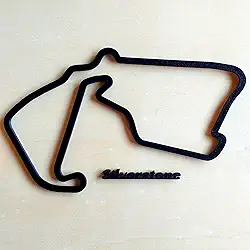 Quadro 3D Pista Silverstone/Decoração, F1, Fórmula 1 - Toque 3D