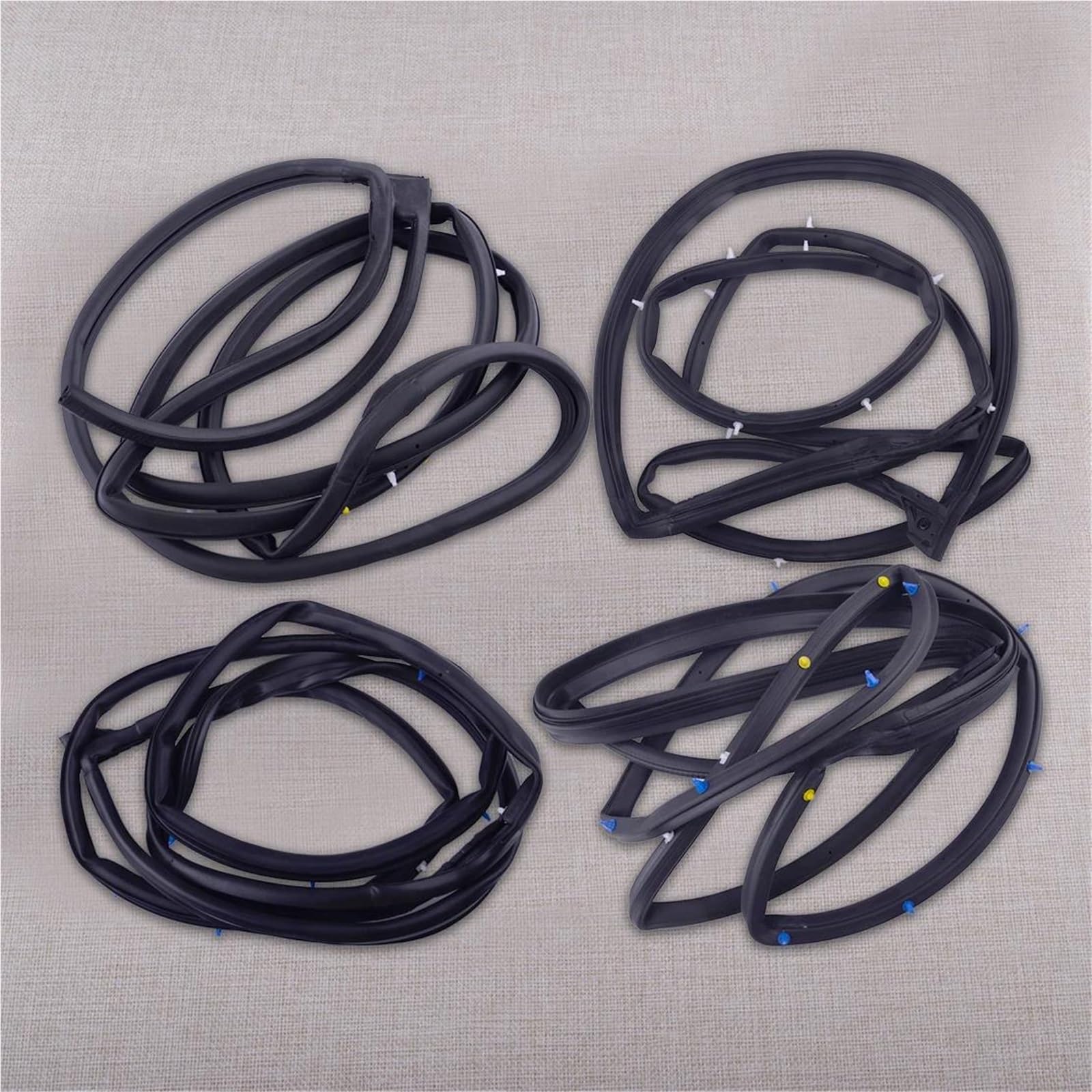 Noheeu One Color 72310-Sne-A01 1 Set Front Rear Left Right Door Weatherstrip Seal Rubber 72350-Sne-A01 For Civic Sedan 2006 2007-2011