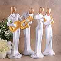 Amazon.com: Carft world77 Modern Metal Musician Golden White