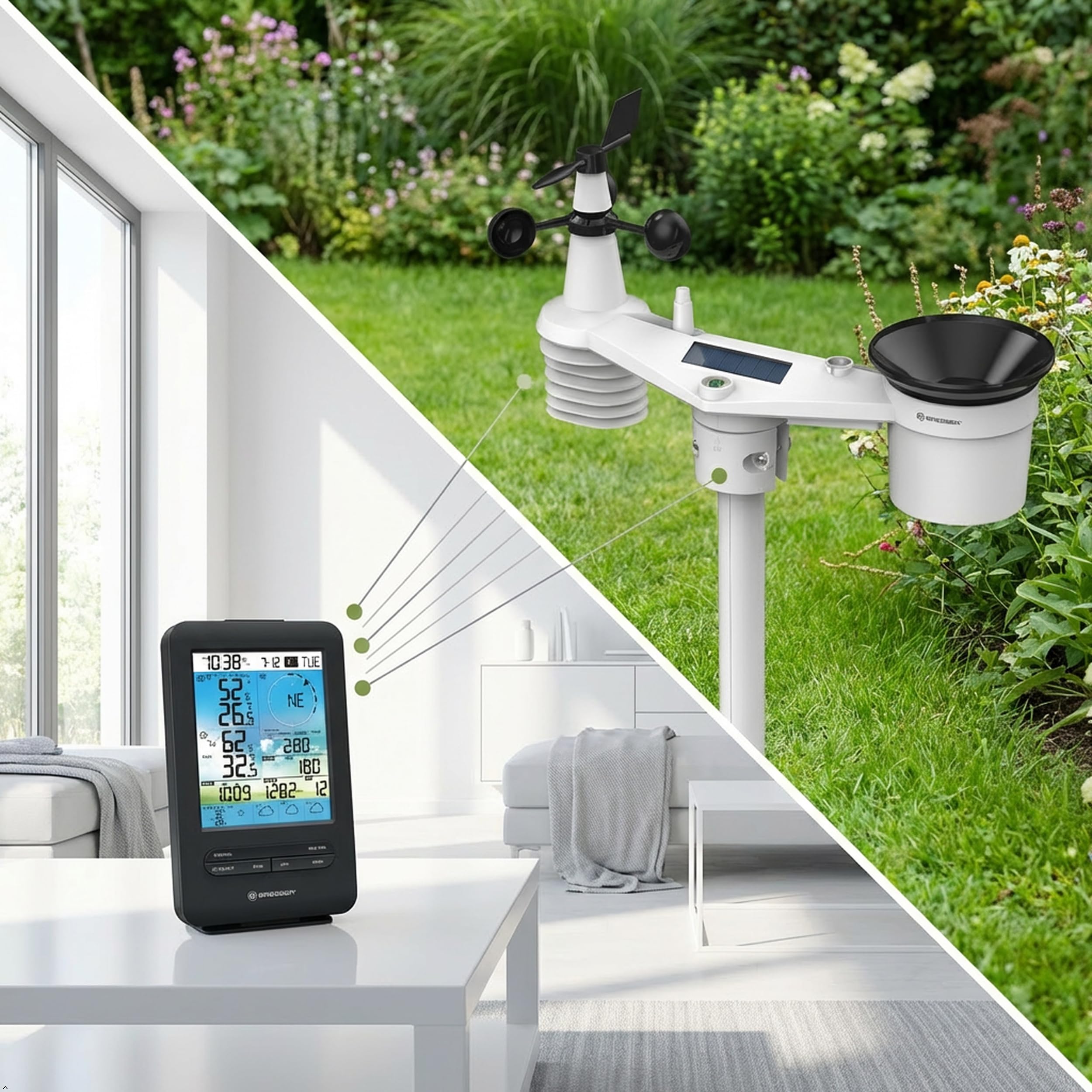 Bresser Stazione meteorologica 4CAST 4 giorni WLAN con sensore esterno 7 in 1