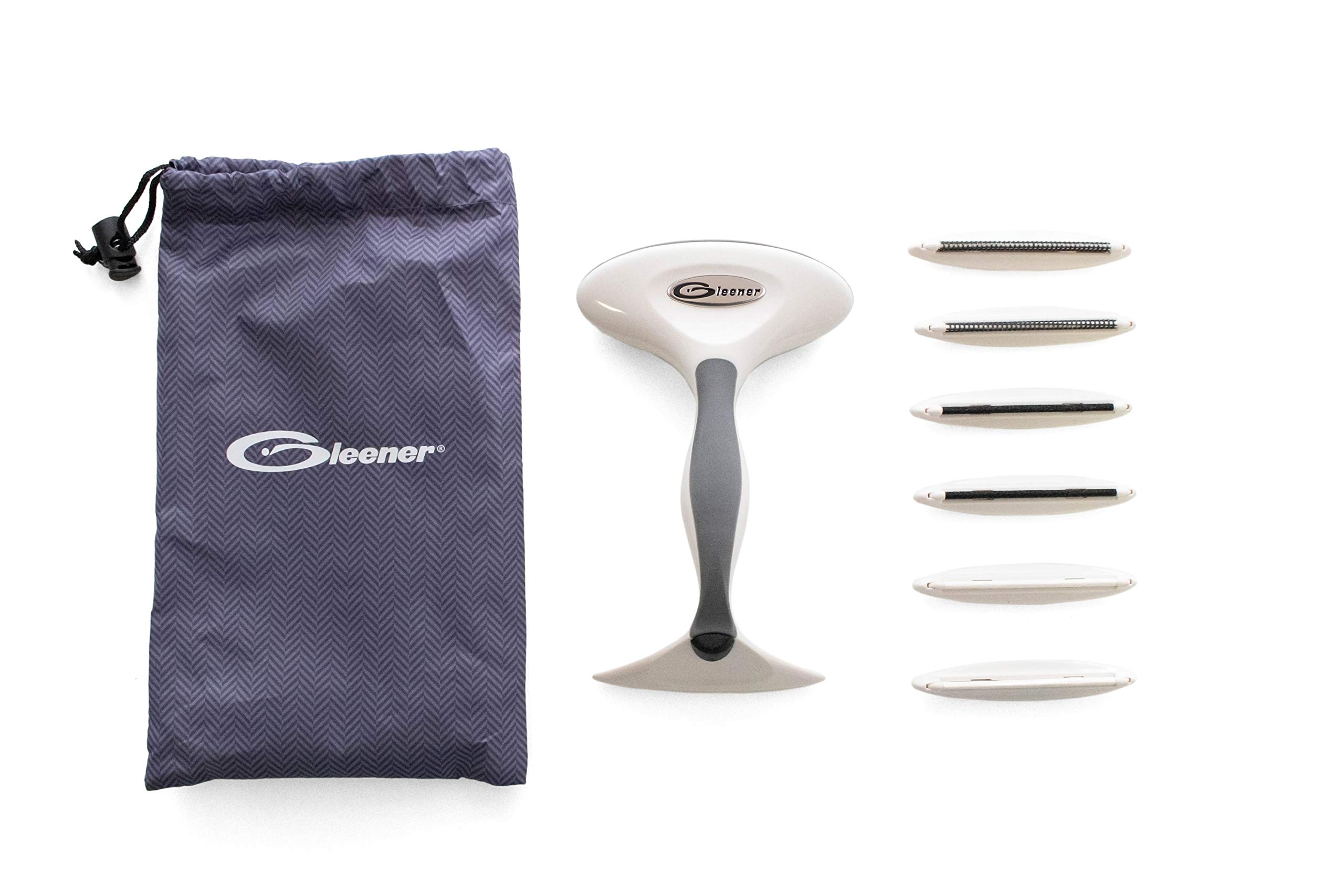 Gleener Ultimate Fuzz Remover Fabric Shaver & Lint Remover with Replacement Edges | Adjustable Clothes Shaver, Sweater Shaver & lint Shaver (Herringbone)