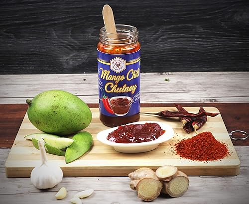 Miniatura 7 de TAJ Gourmet Chutney de chile y mango (Mango Chile), 320g (11.2oz)
