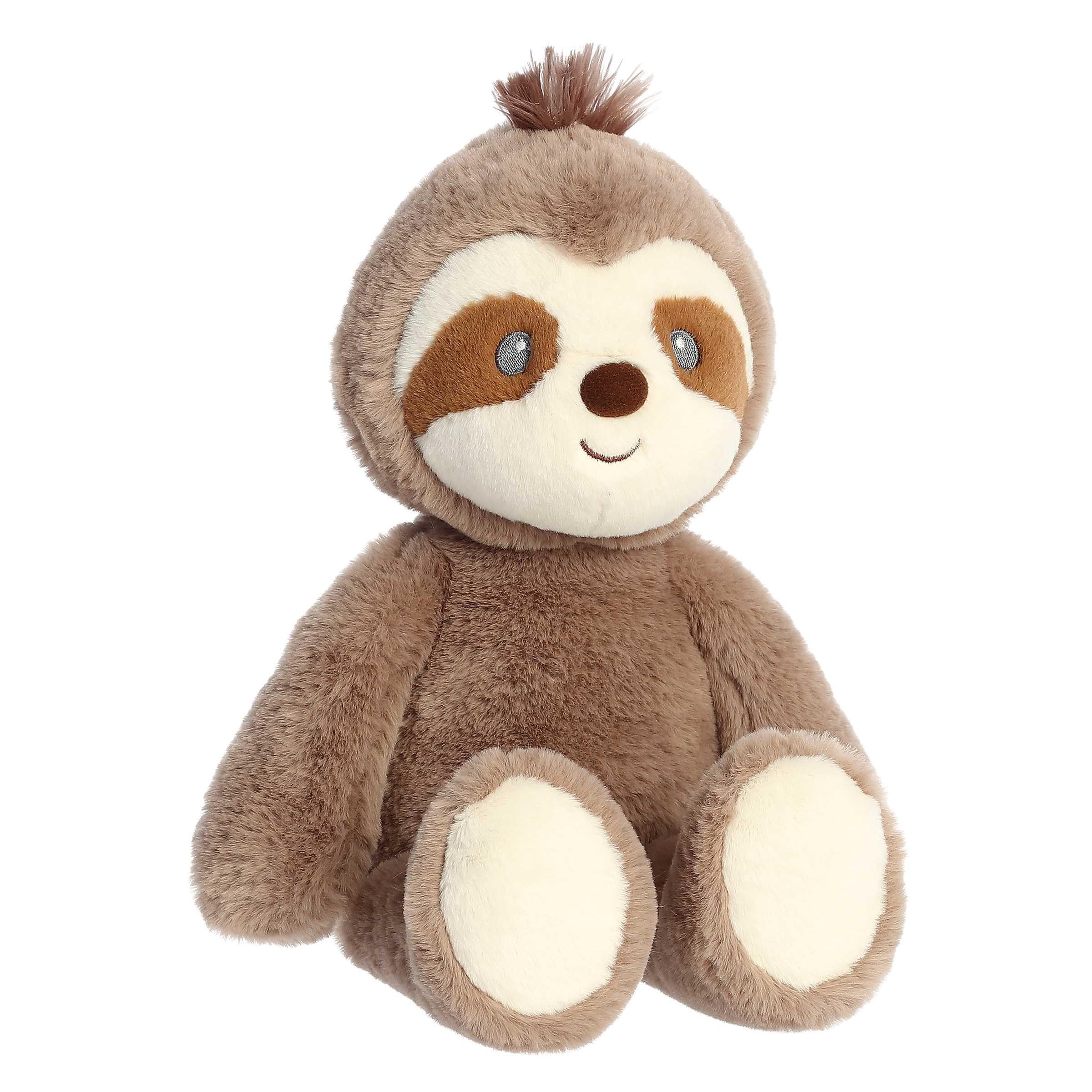 Aurora® Adorable Cuddlers™ Sonny Sloth™ - Animal de peluche para bebé, ayuda para dormir y seguridad, compañero reconfortante, marrón, 14 pulgadas