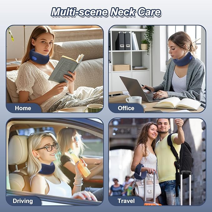 Almohada de viaje con calor y masaje cervical miniatura 7