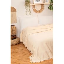 %100 Pamuklu  ift Ki ilik Pike, Koltuk  rt s ,  ok Ama l   rt  240x260 Natural