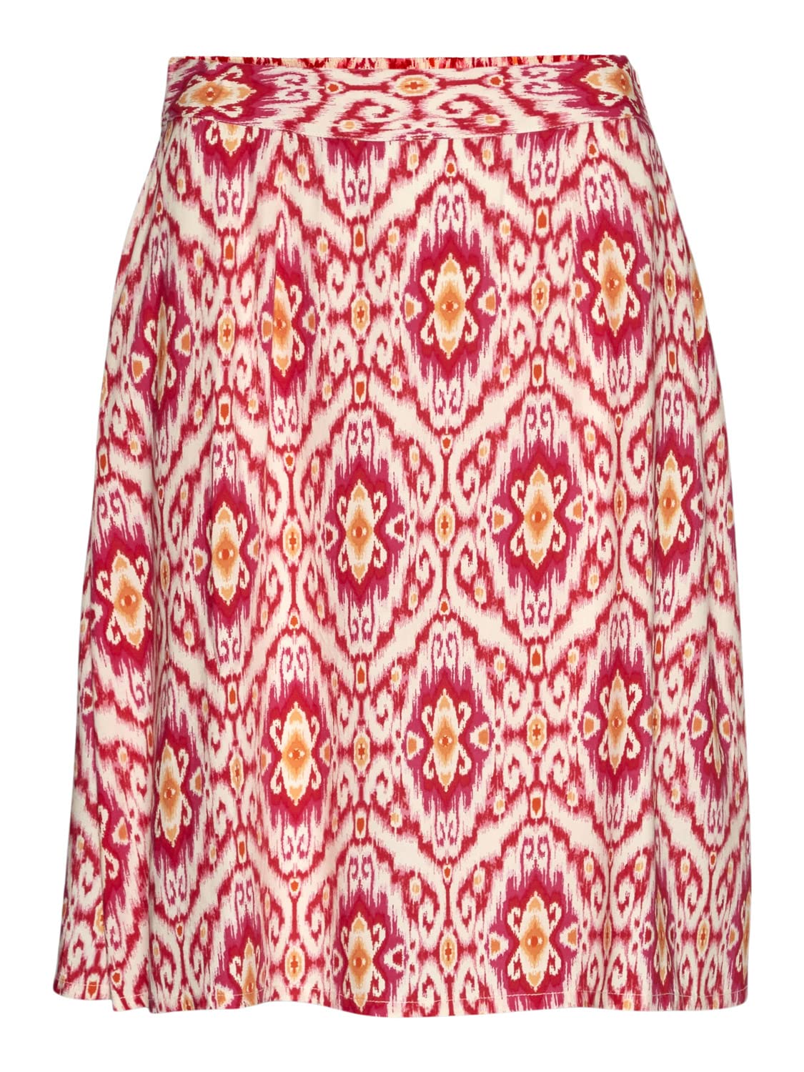 VERO MODA Women's Vmsifa Hw Abk Skirt WVN BTQ Skirt, Pink Yarrow/AOP:sifa, XS
