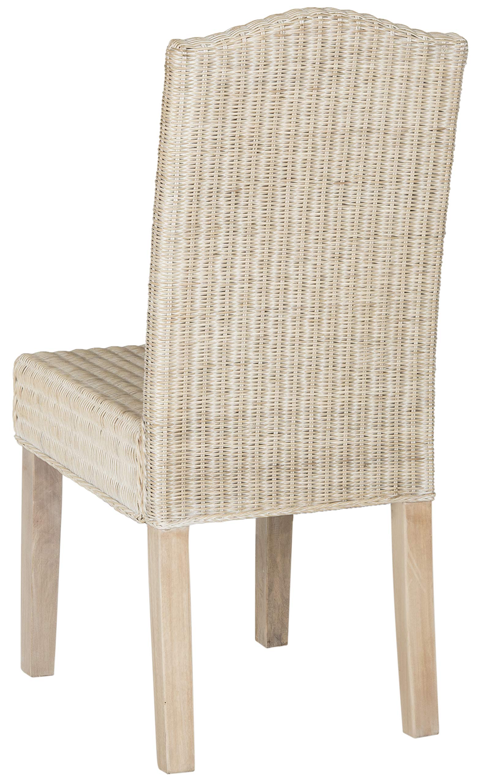 Home Collection Odette - Silla de comedor de mimbre gris 8