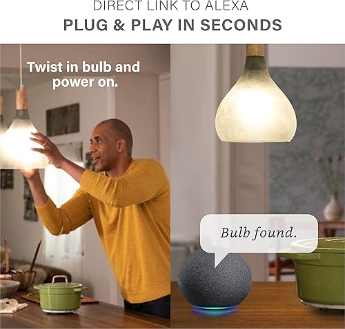 Miniatura 5 de Sengled Bombillas inteligentes que cambian de color, malla Bluetooth, bombillas inteligentes que funcionan solo con Alexa, bombilla LED regulable