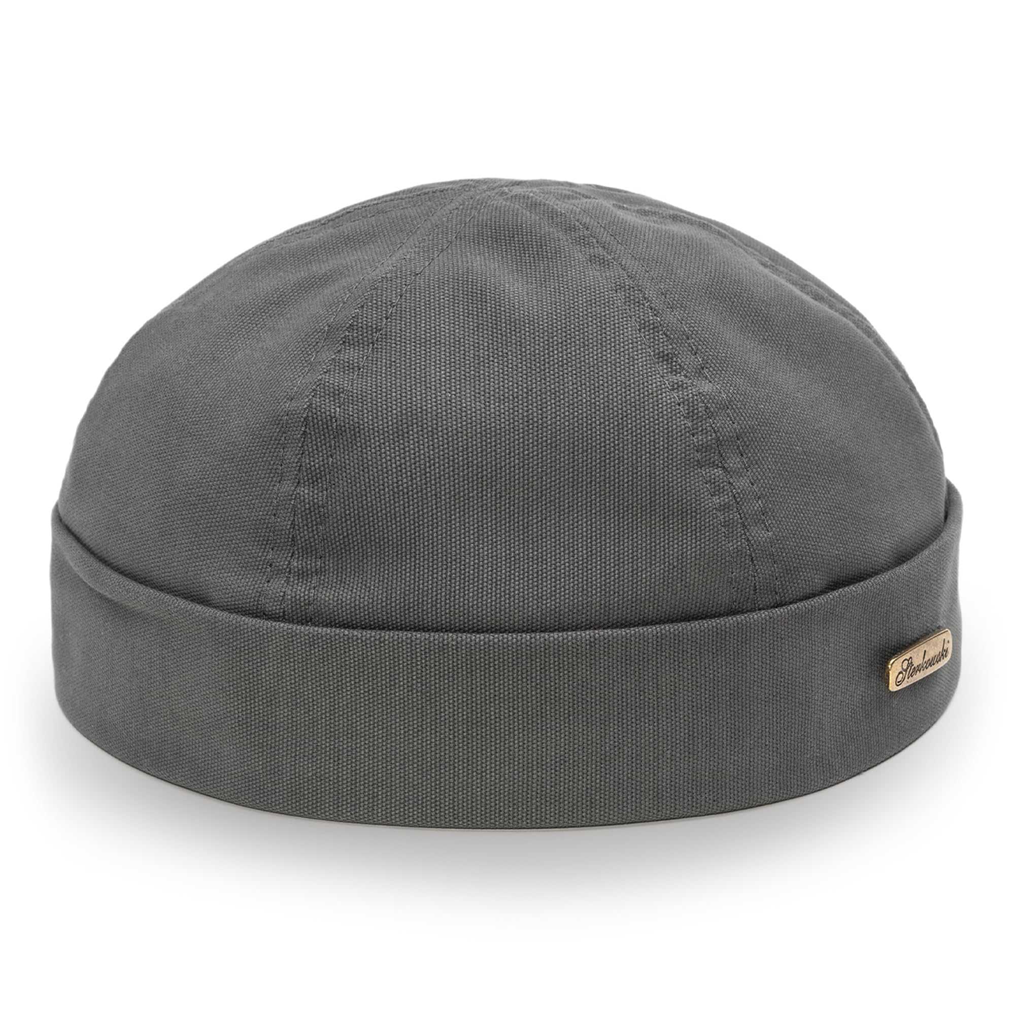 Sterkowski Docker Cap | 100% Softened Cotton Beanie for Men and Women Work Sailor Brimless Skullcap Fisherman Trawler Mens 60 cm Navy Blue