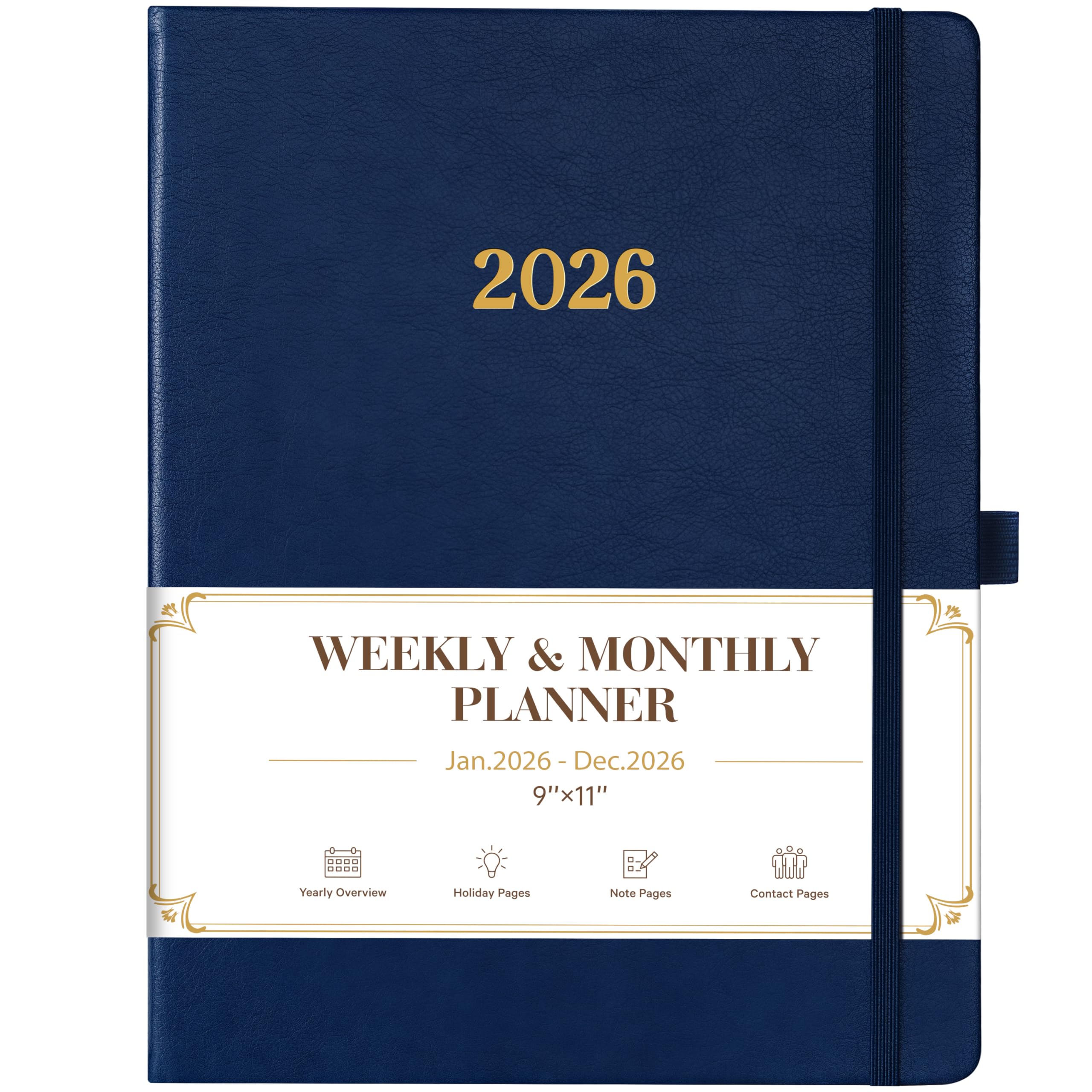 Snapklik.com : 2026 Planner - Planner 2026, Leather Calendar Weekly And ...