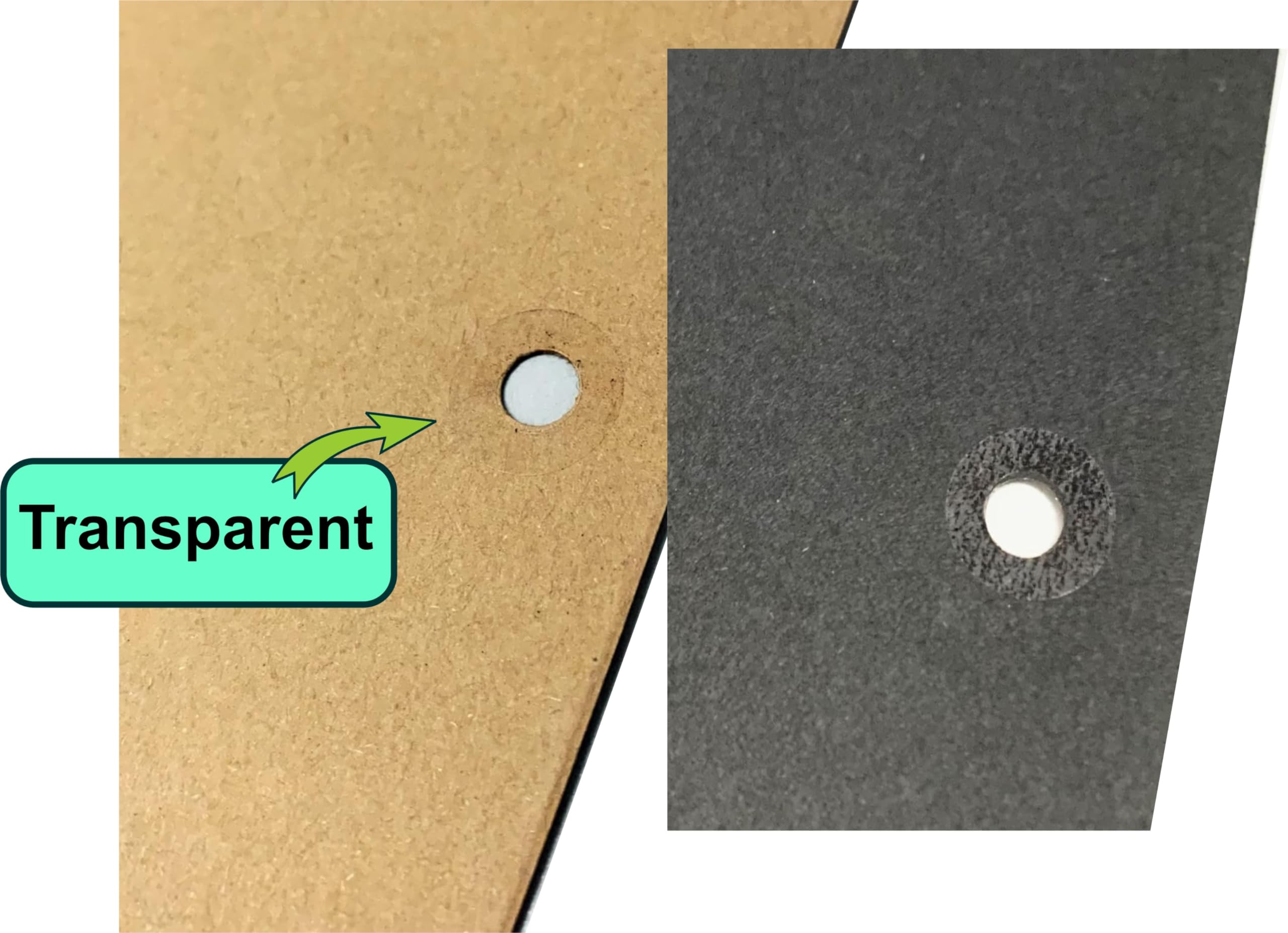 IMPRINT Hole Reinforcement Labels 500 pc Transparent, Hole dia size equal to regular punch holes 1