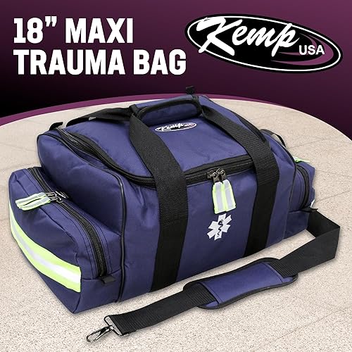 Miniatura 8 de Kemp USA Maxi bolsa de trauma  Kit de primeros auxilios para primeros auxilios EMT  Nylon 600D resistente al agua  Cierre de hebilla con correa