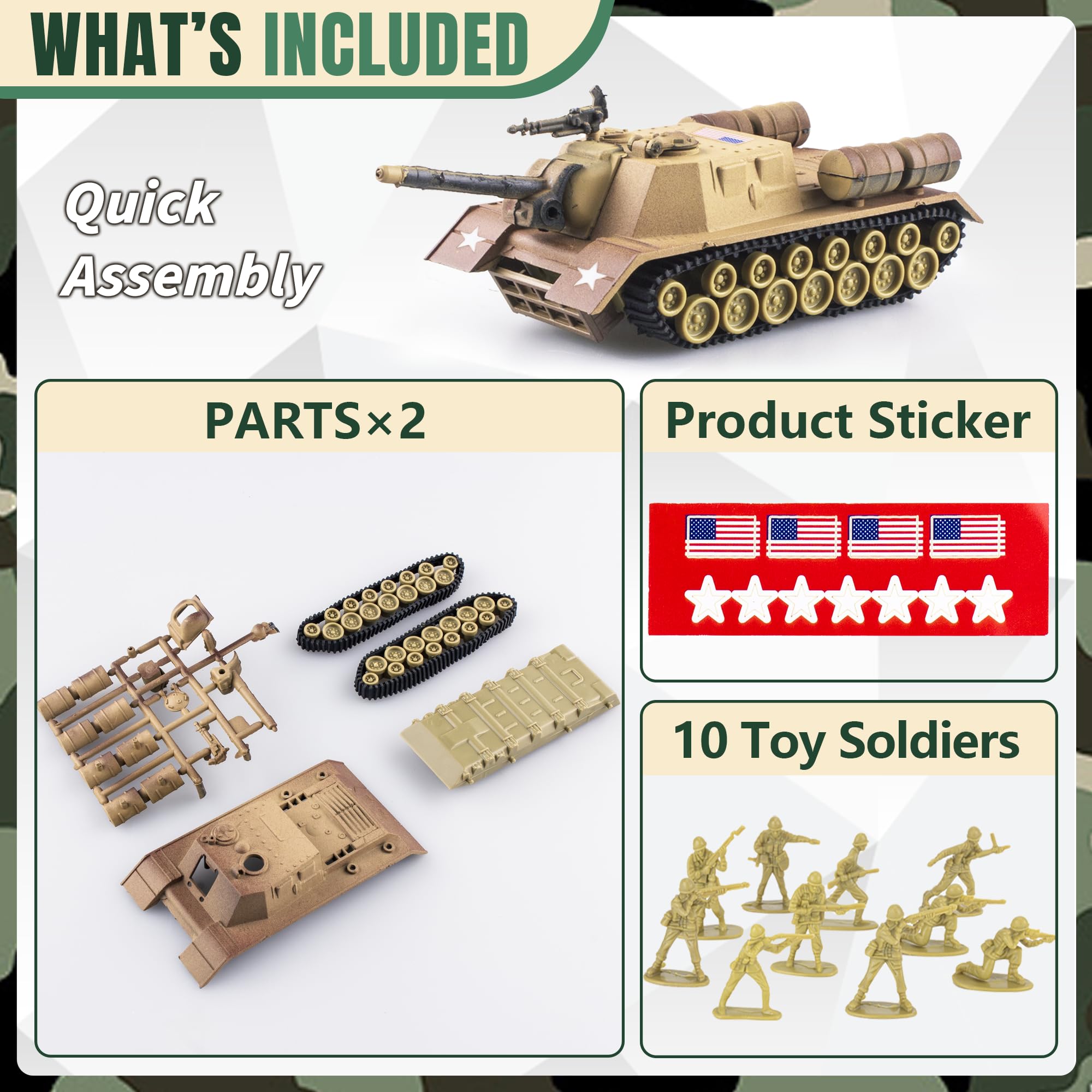 Amazon.co.jp: MaozyHomie WW2 陸軍戦車-1 陸軍メンズおもちゃ