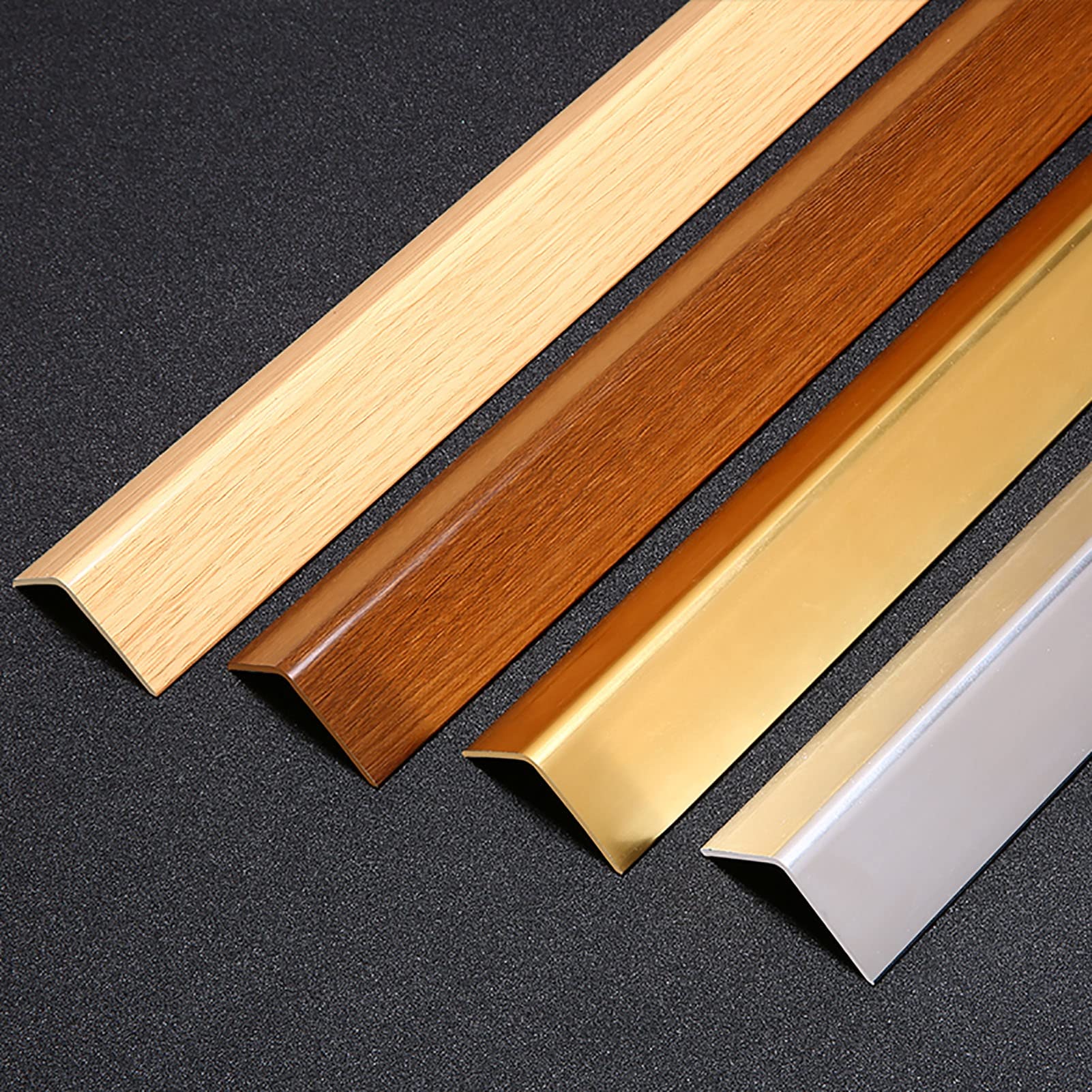 Protectores de Esquinas, Tira Protectora de Pared autoadhesiva, marrón/Amarillo, Protector/Revestimiento de Bordes de Pared, 3,6 cm de Ancho(Brown,1.8m)