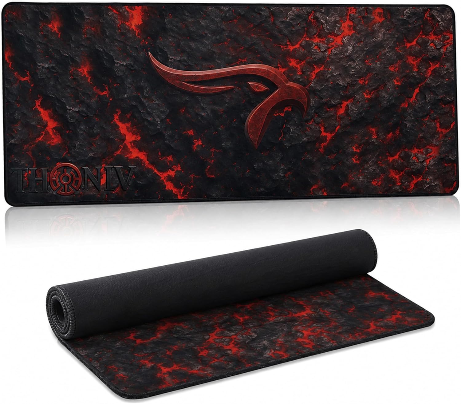 Gaming Mouse Pad XL Desk Mat 35.4x15.7 Inches – Large Mouse Mat with Non-Slip Rubber Base, Smooth Surface for Work & Play, Extended Desk Pad for Office or Gaming Setup