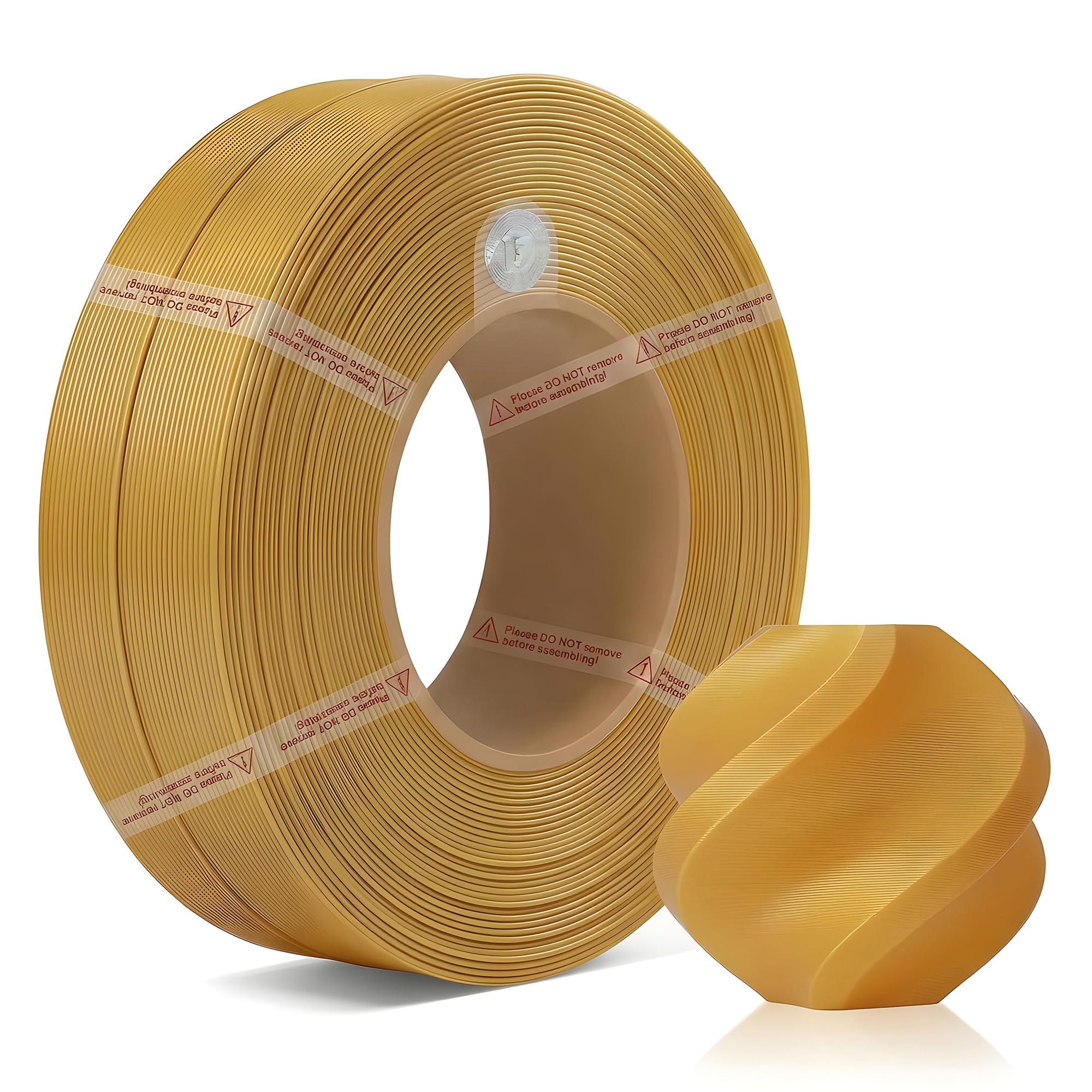 Bambu Lab PLA Basic Golden Color 3D Printer Filament Without Spool - 1.75mm AMS RFID Compatible, High-Speed PLA Filament, Smooth Finish, Easy Print for FDM 3D Printers-picture-11