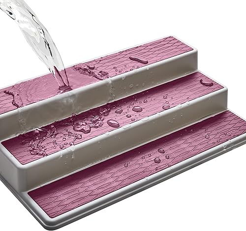 Miniatura 30 de Copco organizador antideslizante de 3 niveles para despensa, para armario de cocina, para especias, de 10 pulgadas, color carbón Carbón