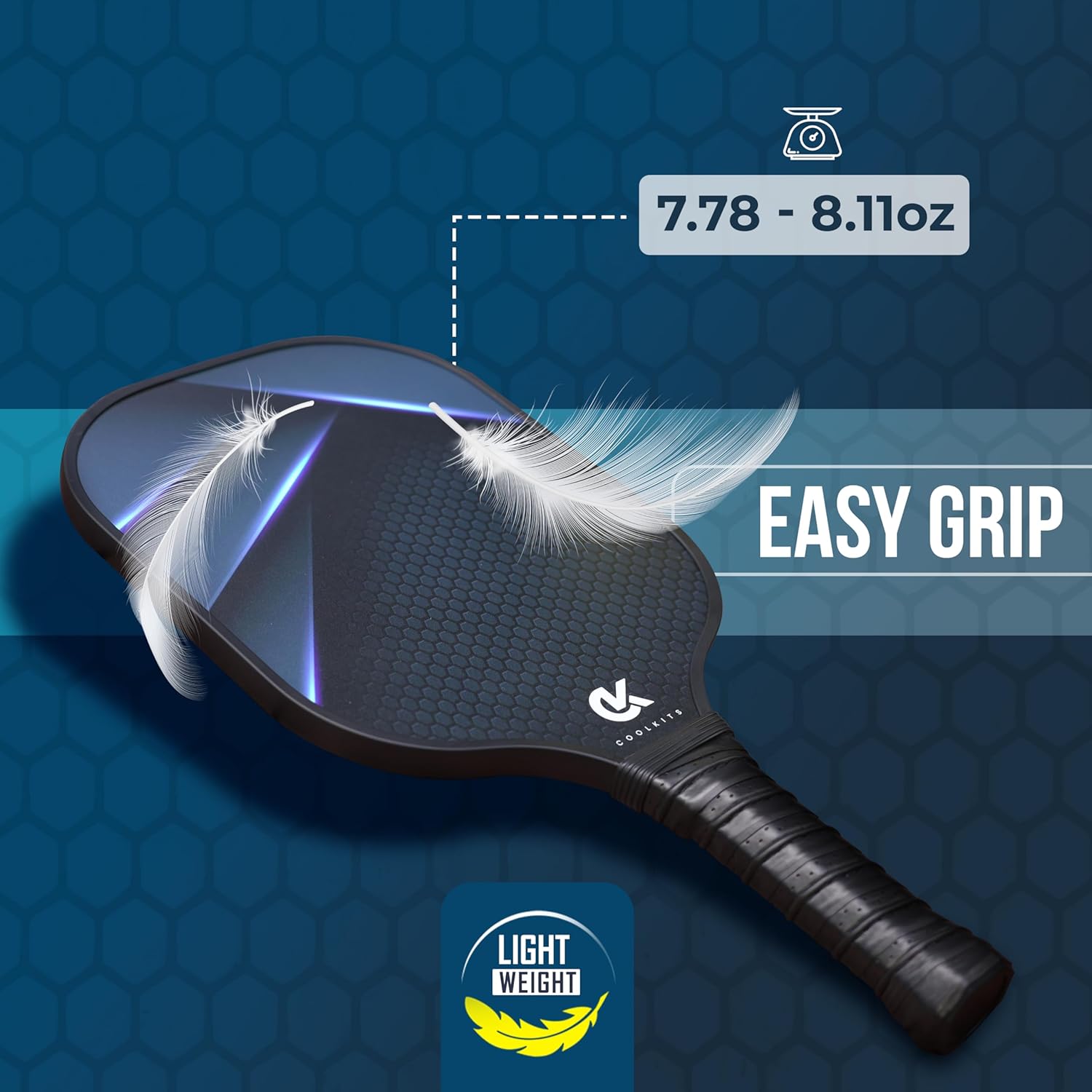 PRO Pickleball Paddle Set of 2 - T700 Graphite Carbon Fiber Surface & STR-Core Polymer - USAPA Approved Rackets with Strong Grip for Ultimate Spin & Control - Includes Indoor/Outdoor Balls & Carry Bag