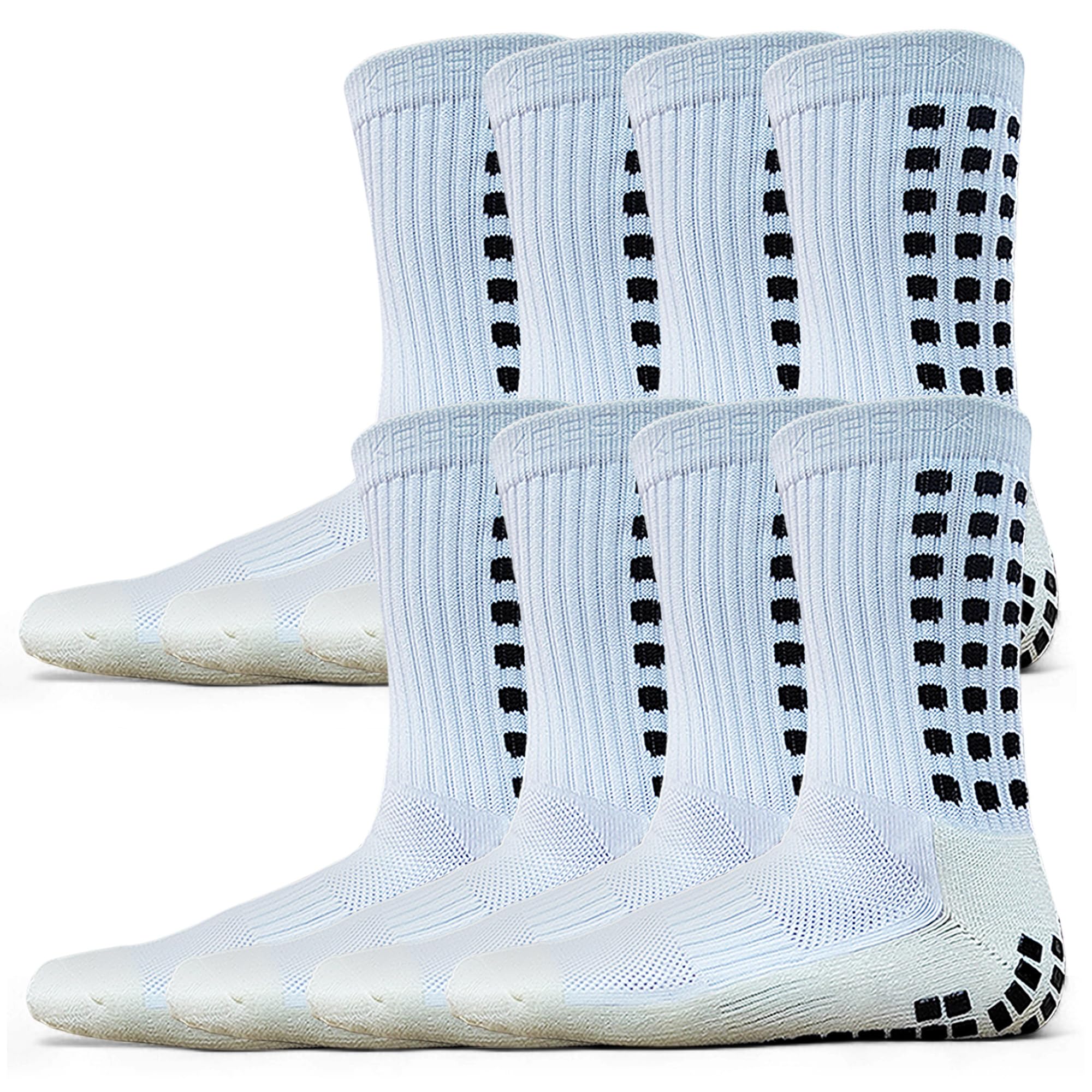 Anti Slip Soccer Grip Socks, 117 Silicone Dots Non Skid Football Socks