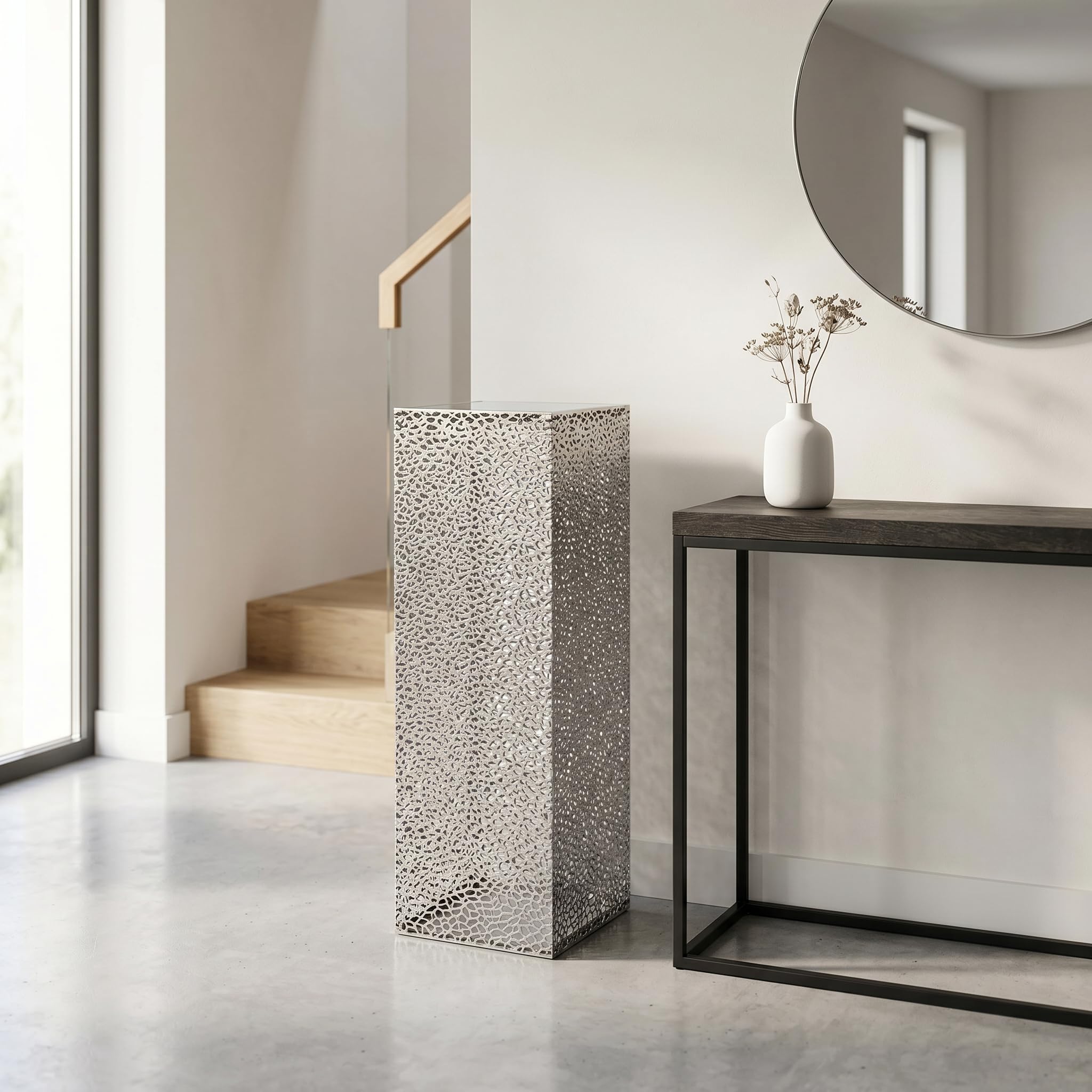 Casablanca kolumna Purley Met.ant.silb.wys. 100 cm 27 x 27 cm