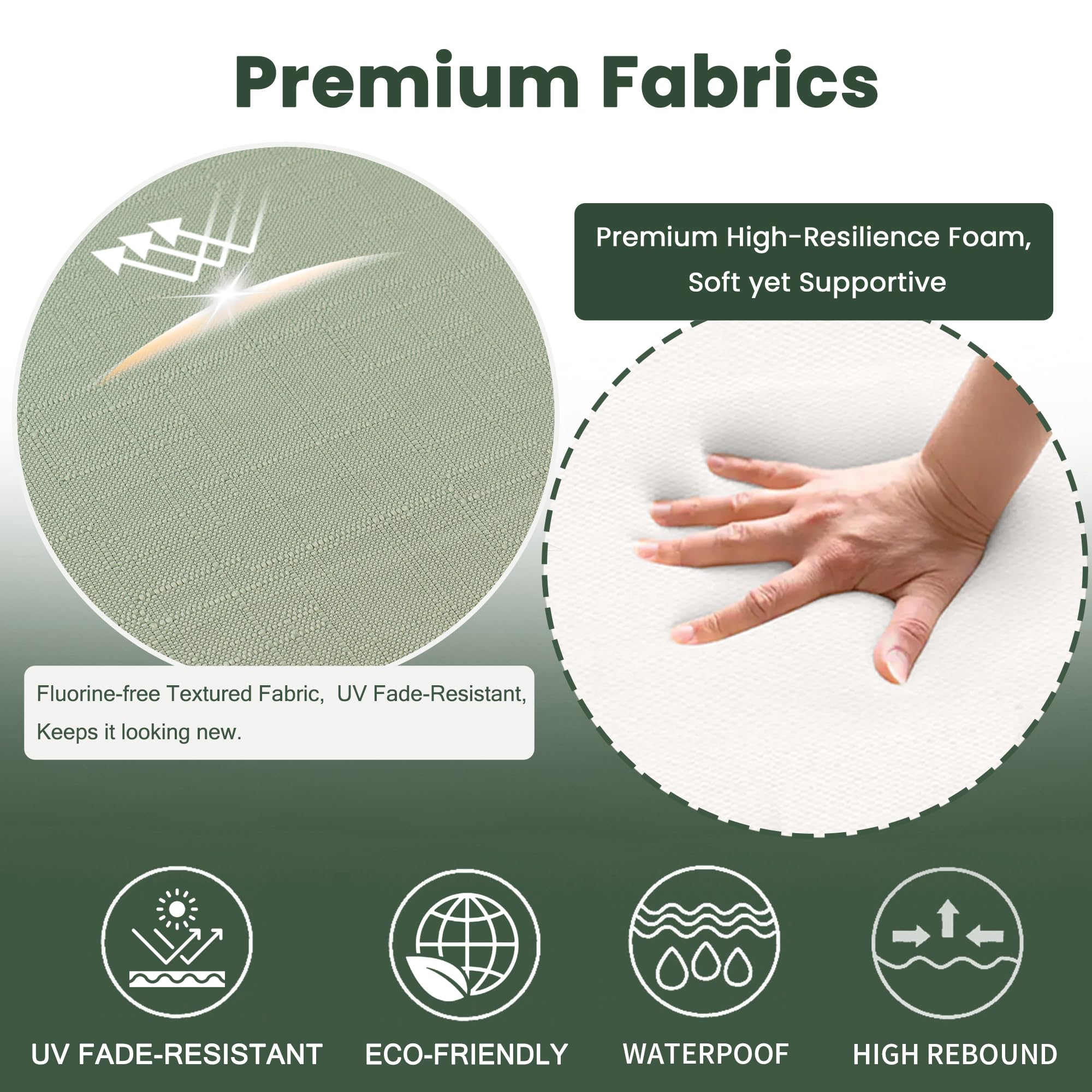 Battilo Chair Cushions for Dining Chairs with Ties, Indoor/Outdoor Kitchen Chair Pad with Non-Slip Backing, Dining Seat Cushion with Machine Washable Removable Cover, 16