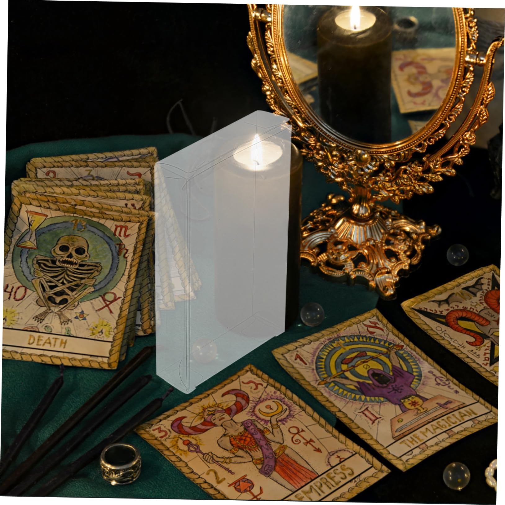 IWOWHERO 10pcs Cube Shape Transparent Candy Storage Boxes Treat Boxes for Candy Jewelry Small Items