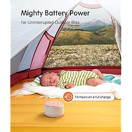 FamiSym Portable Sound Machine for Babies Kids Sleeping - Rechargeable, 7 Colors Night Light, 34 Soothing Sounds, Baby Sleep Soother, Lullaby White Noise Machine, Shush, Baby Shower, Registry Gift