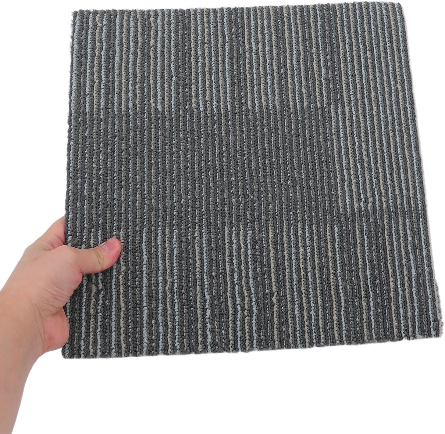 6pcs Fireproof Self-Adhesive Carpet Tiles 30x30cm Thick 6mm Polypropylene Floor Stick Tiles for Indoor Flooring Insulation and Flame Retardant Rug Squares