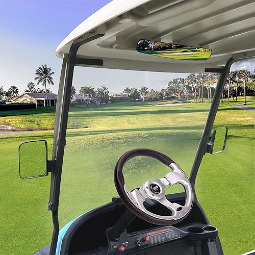 Vista 6 de 10L0L Volante de carrito de golf para Yamaha, EZGO TXT/RXV/Valor, Club Car DS/Precedent/Adward/Tempo Carritos de Golf plateado