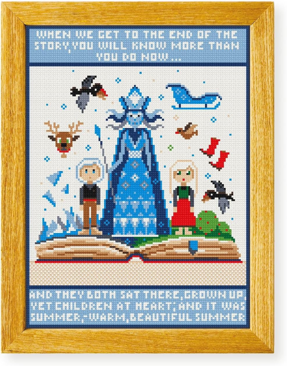Awesome Pattern Studio The Fairy Tale of The Snow Queen DS2195, Diamond Painting Kit, Diamond Art Kits for Adults, Full Drill 5D Diamond Dots Kits. All Items Included.