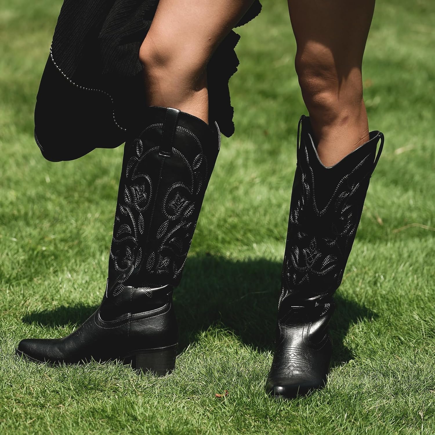 IUV Cowboy Boots For Women Pointy Toe Women's Western Cowgirl Boots... - Picture 110 of 114