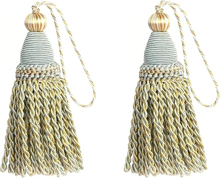 2 Pack Tassels with Loops, DIY Decorative Tassel,Mix Blue